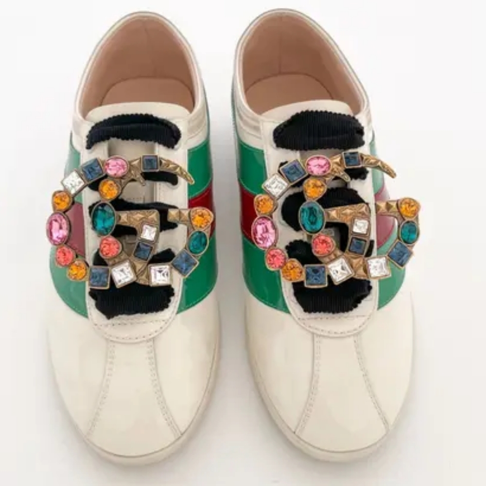 GUCCI PATENT LEATHER SNEAKERS. TAKING OFFERS.